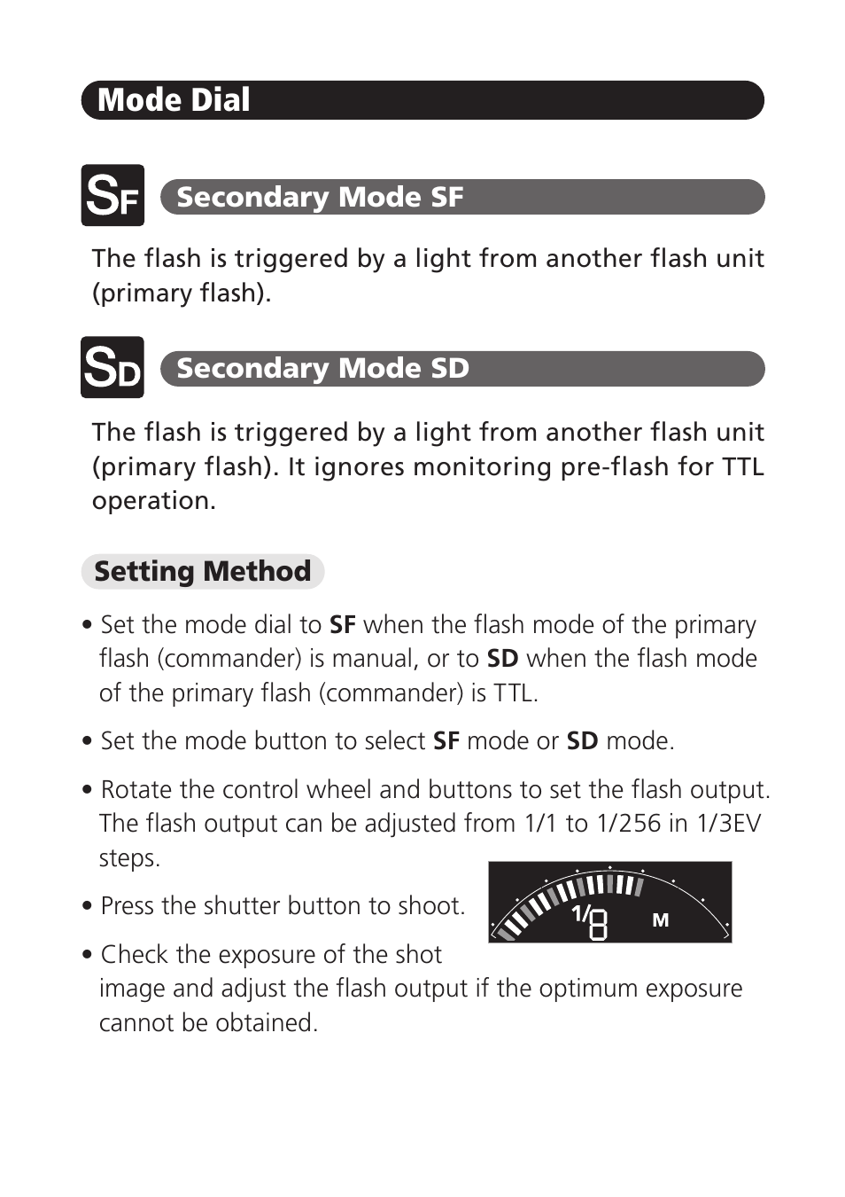 Mode dial | FujiFilm EF-60 Shoe Mount Flash User Manual | Page 11 / 26