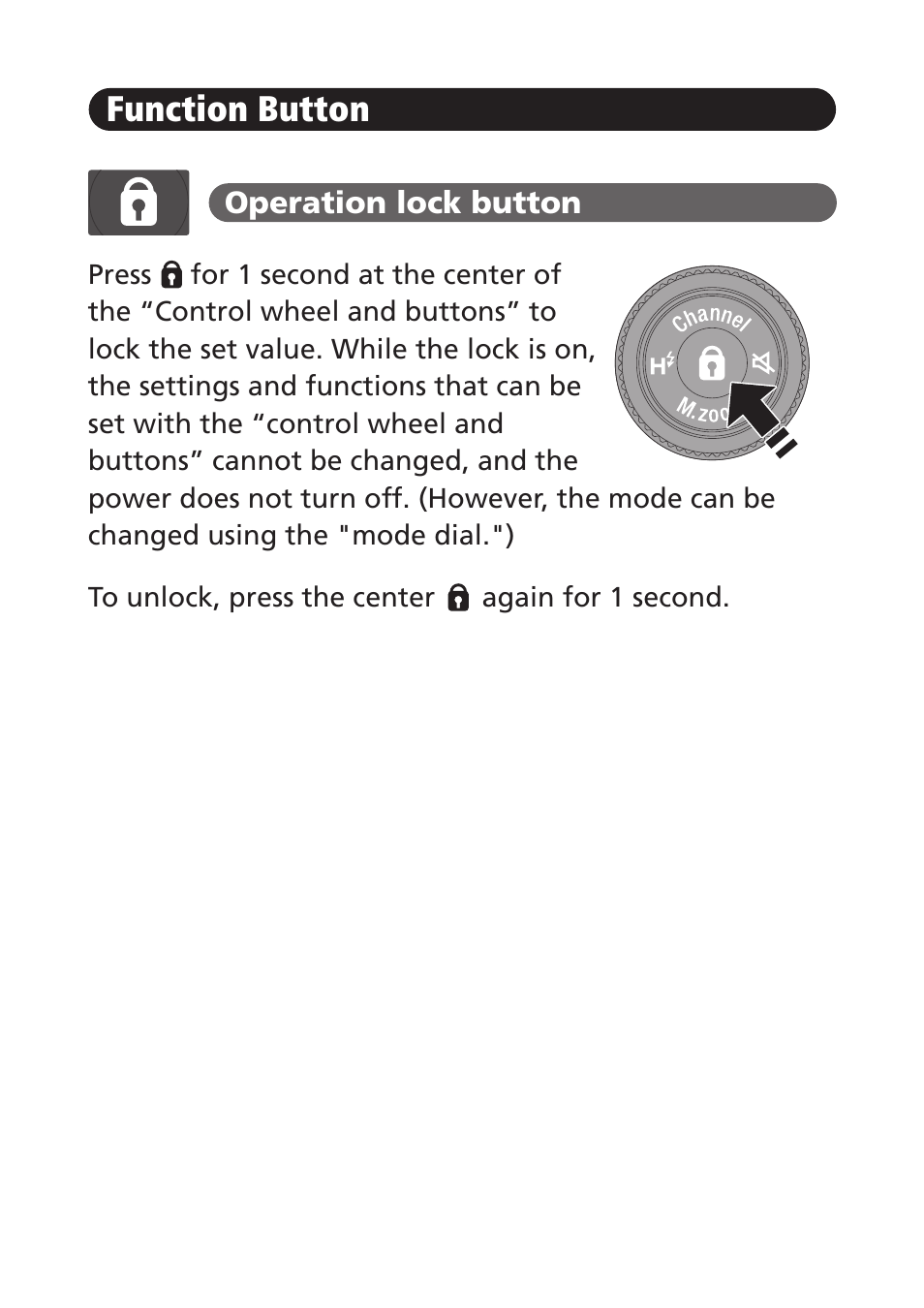 Function button | FujiFilm EF-60 Shoe Mount Flash User Manual | Page 20 / 26