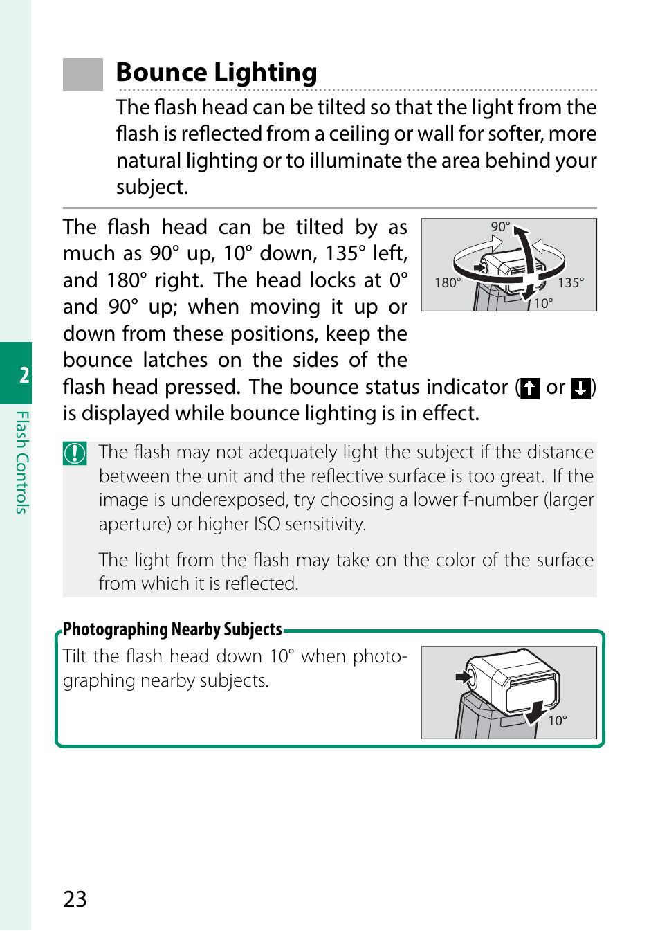 Bounce lighting | FujiFilm EF-X500 Flash User Manual | Page 30 / 108