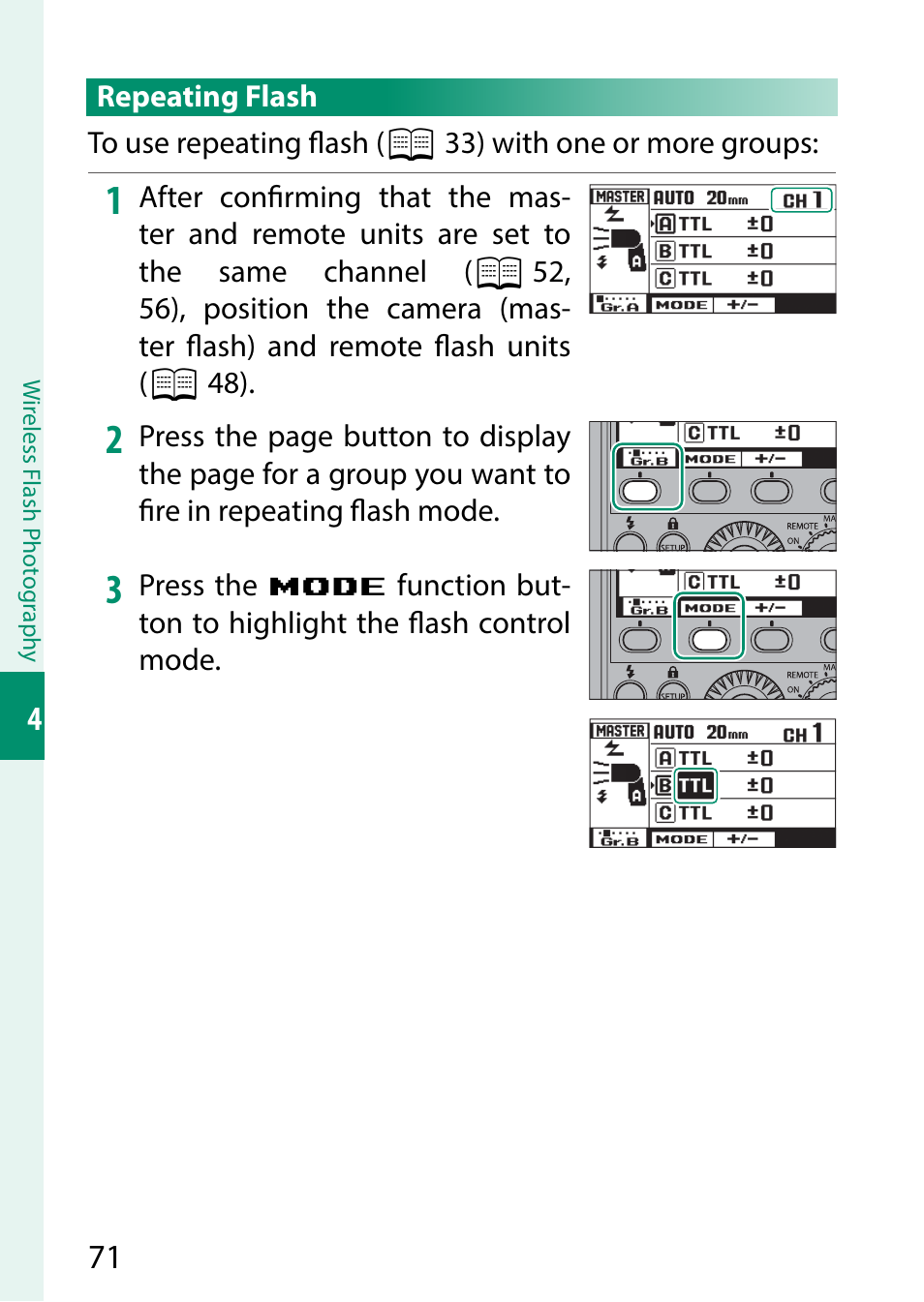 FujiFilm EF-X500 Flash User Manual | Page 78 / 108