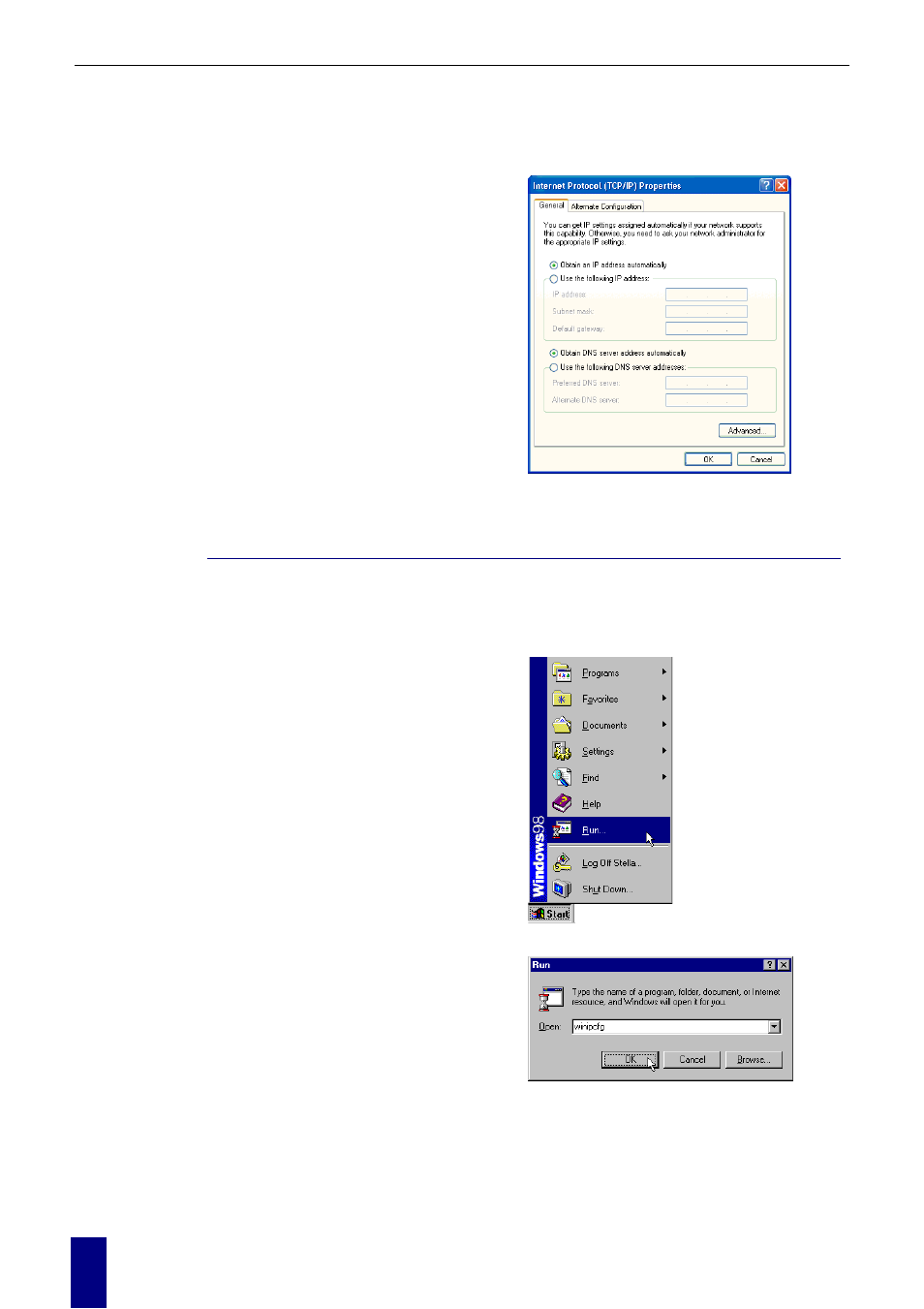 Renew ip address on client pc | Dynalink RTA770 User Manual | Page 32 / 110