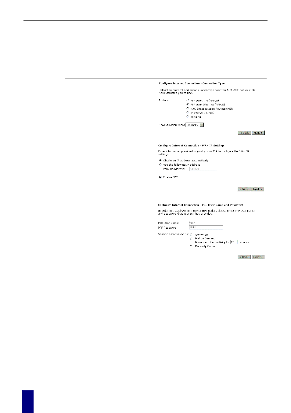 Ppp over atm/ ppp over ethernet | Dynalink RTA770 User Manual | Page 38 / 110