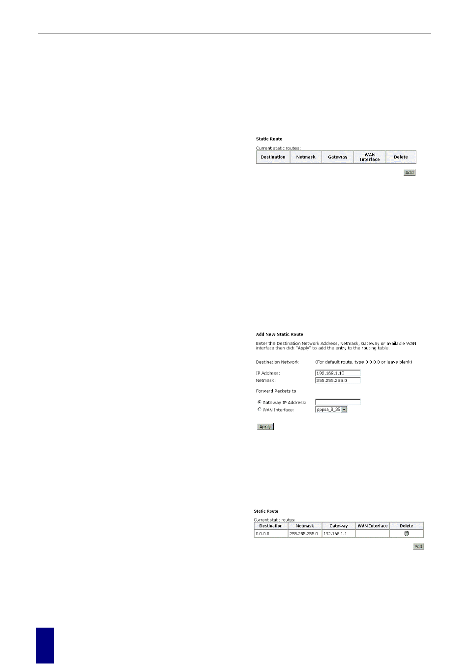 40 ip routing - static route | Dynalink RTA770 User Manual | Page 52 / 110