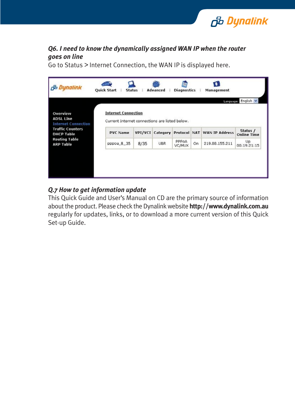 Dynalink ADSL Router/ RTA770 User Manual | Page 15 / 16