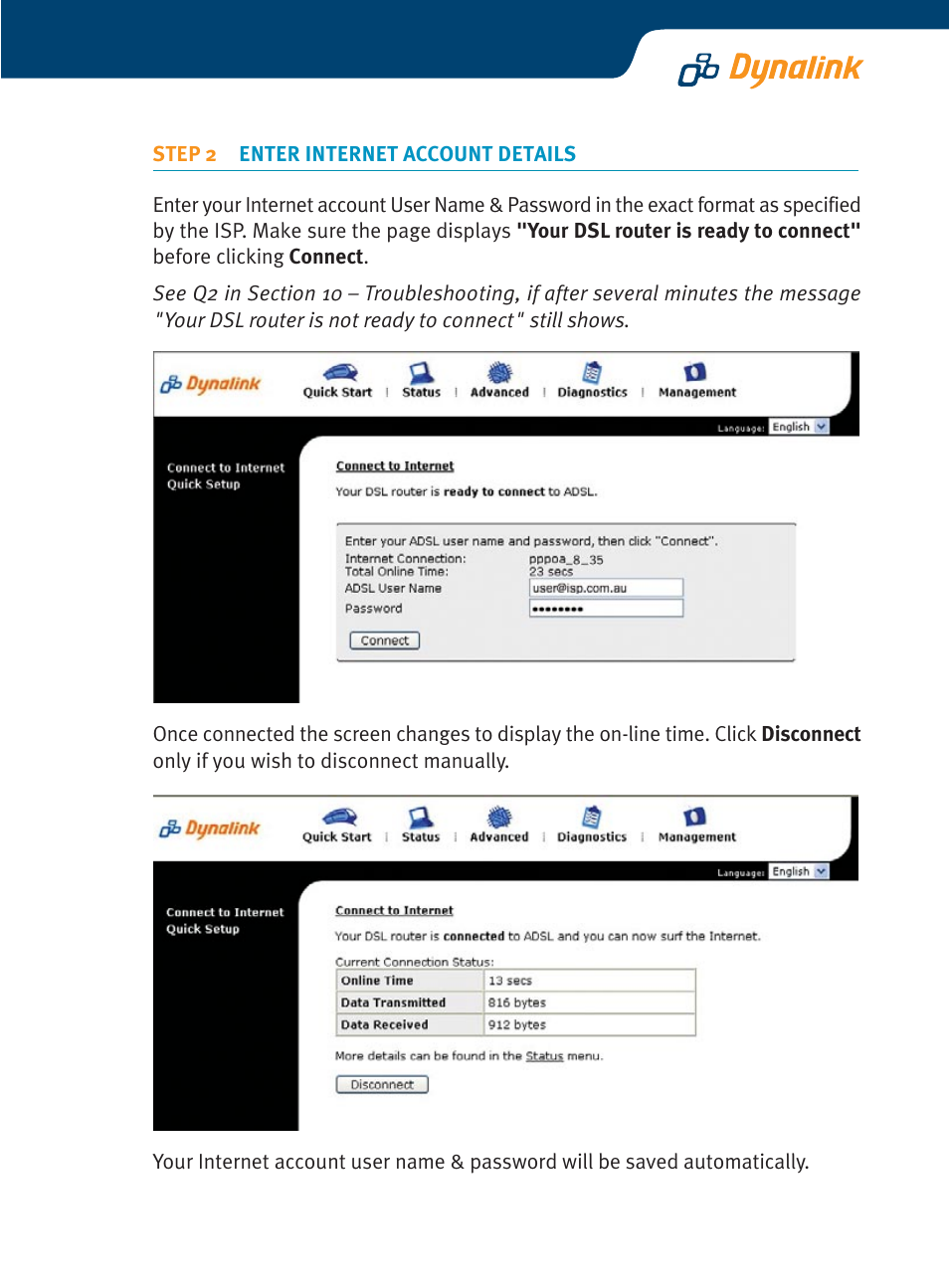 Dynalink ADSL Router/ RTA770 User Manual | Page 7 / 16