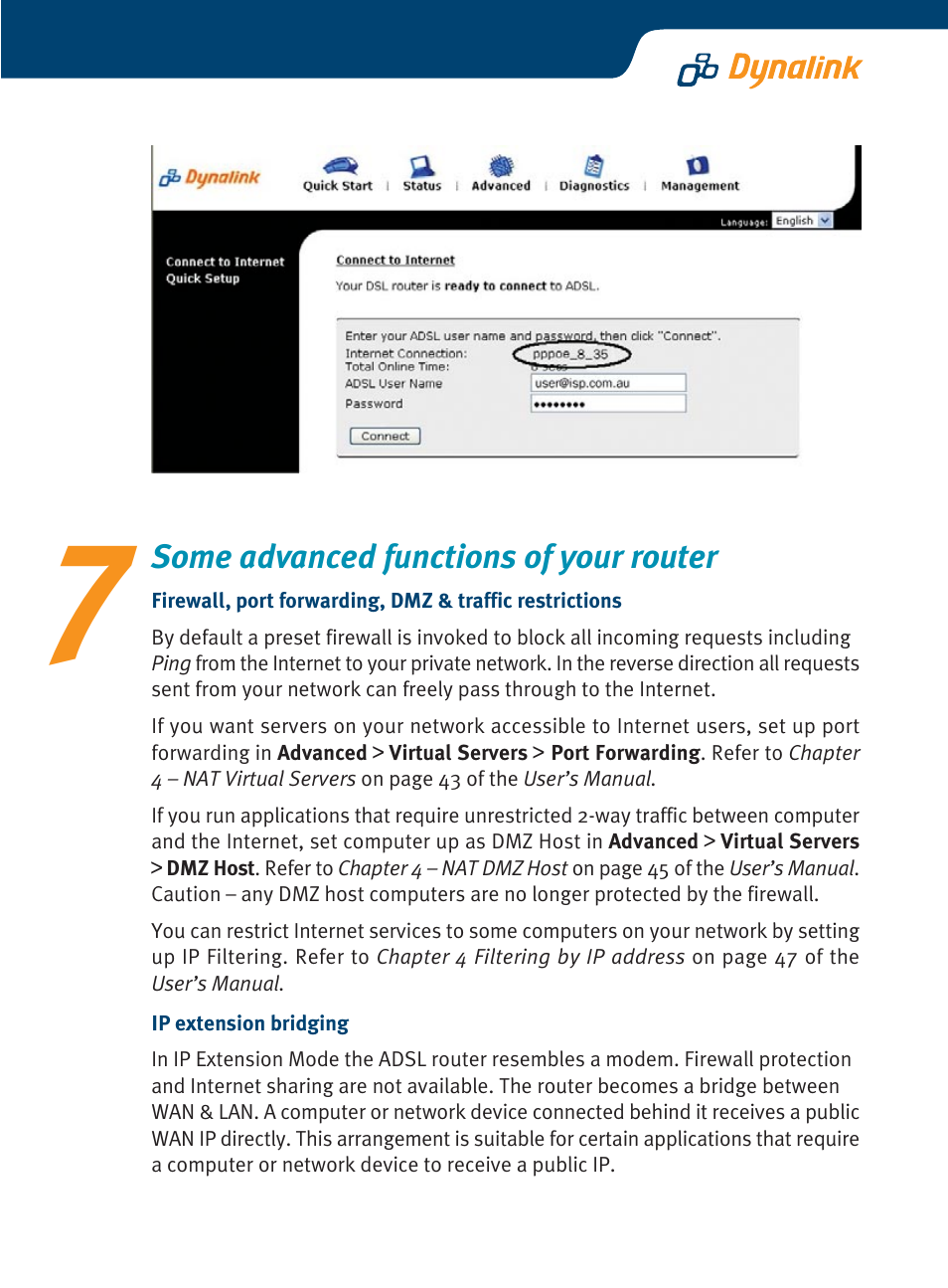 Dynalink ADSL Router/ RTA770 User Manual | Page 9 / 16