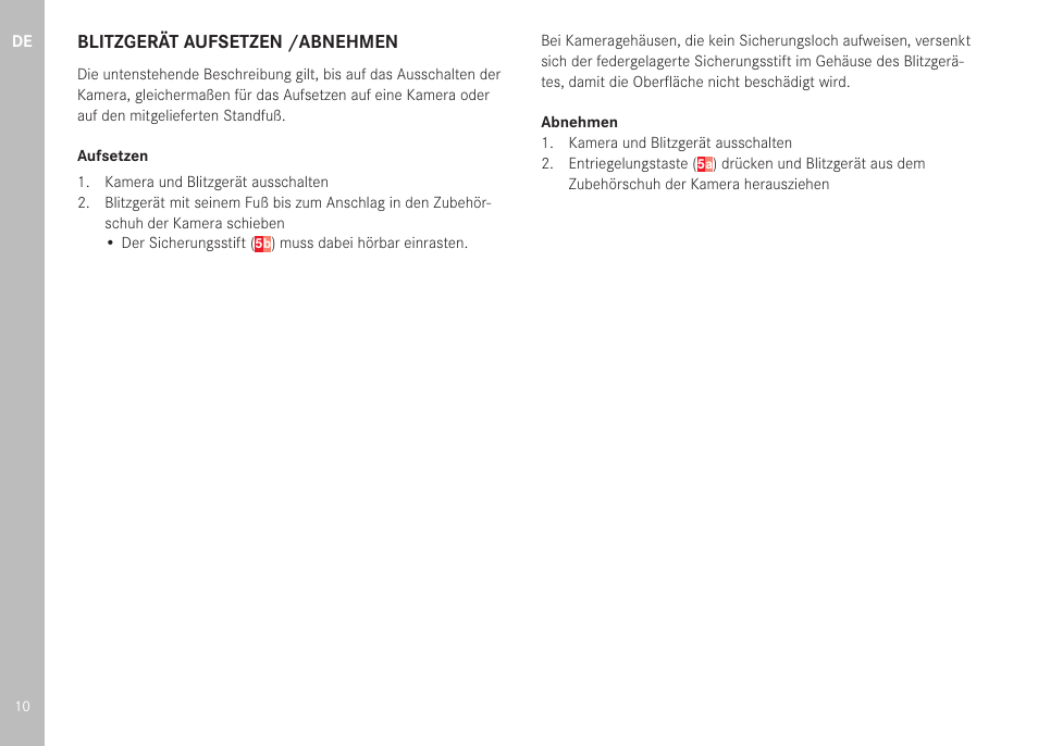 LEICA SF 40 Flash User Manual | Page 12 / 150