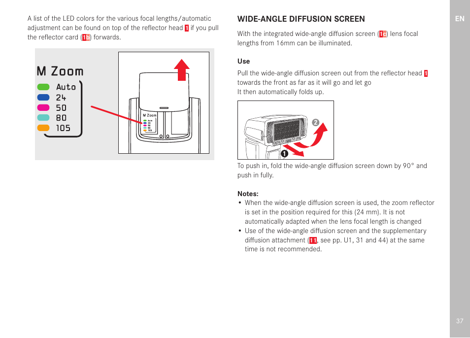 LEICA SF 40 Flash User Manual | Page 39 / 150