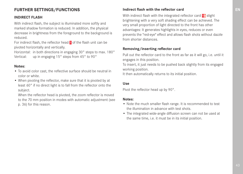 LEICA SF 40 Flash User Manual | Page 45 / 150