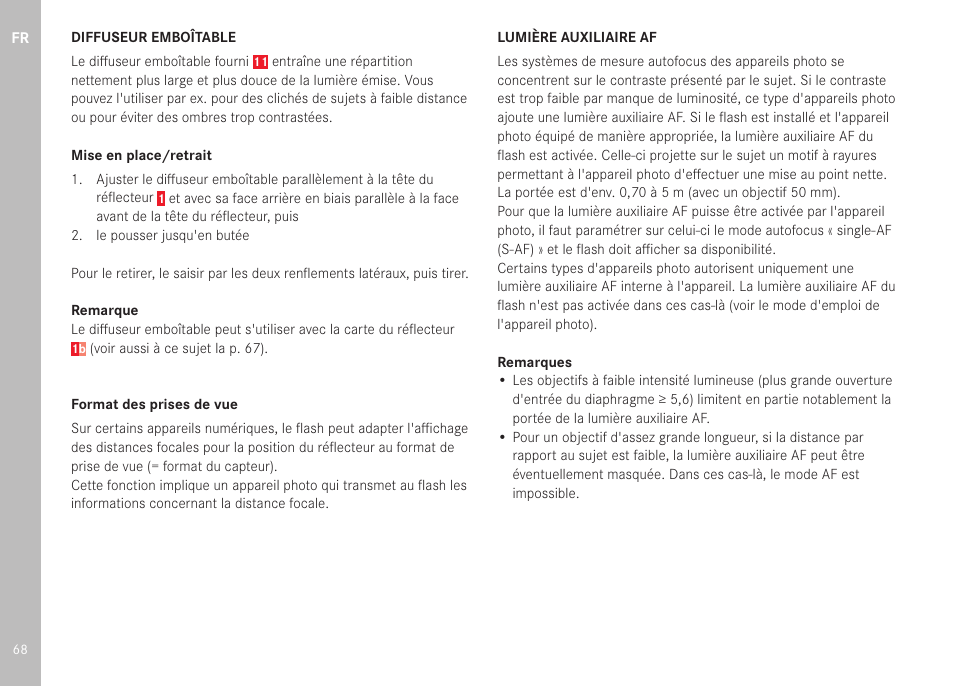 LEICA SF 40 Flash User Manual | Page 70 / 150