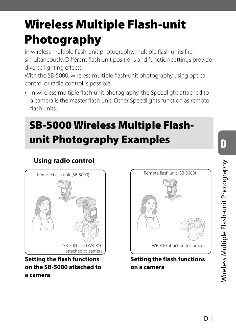 Wireless multiple flash-unit photography | Nikon SB-5000 AF Speedlight User Manual | Page 53 / 120