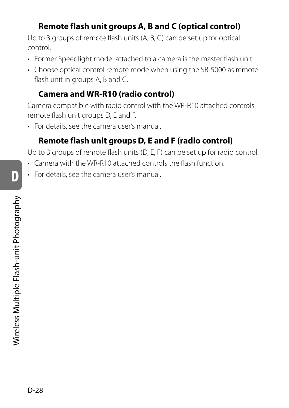 Nikon SB-5000 AF Speedlight User Manual | Page 80 / 120