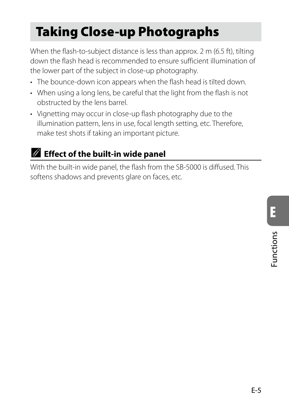 Taking close-up photographs | Nikon SB-5000 AF Speedlight User Manual | Page 89 / 120