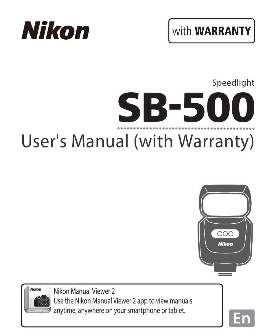 Nikon SB-500 AF Speedlight User Manual | 96 pages