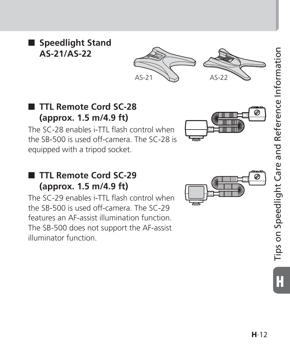Nikon SB-500 AF Speedlight User Manual | Page 79 / 96