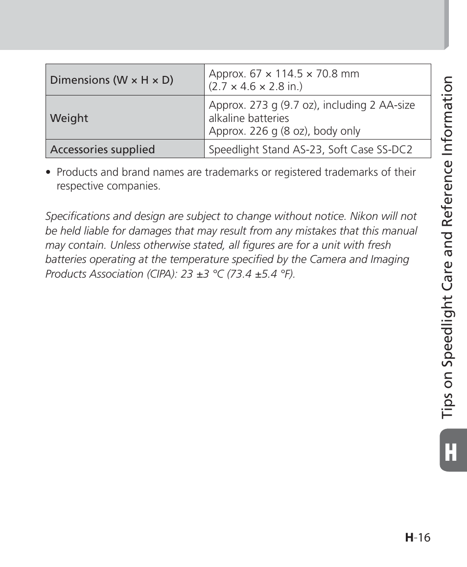 Nikon SB-500 AF Speedlight User Manual | Page 83 / 96