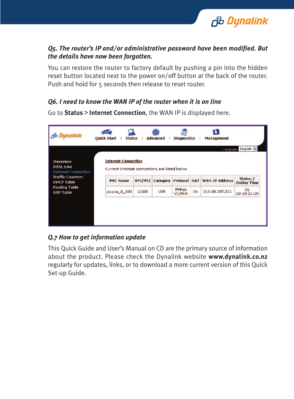 Dynalink RTA1320 User Manual | Page 14 / 15