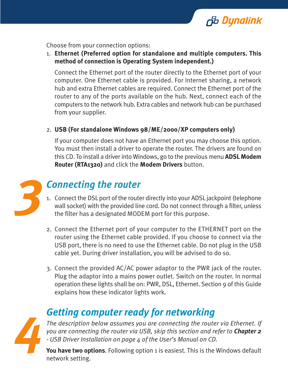 Dynalink RTA1320 User Manual | Page 4 / 15