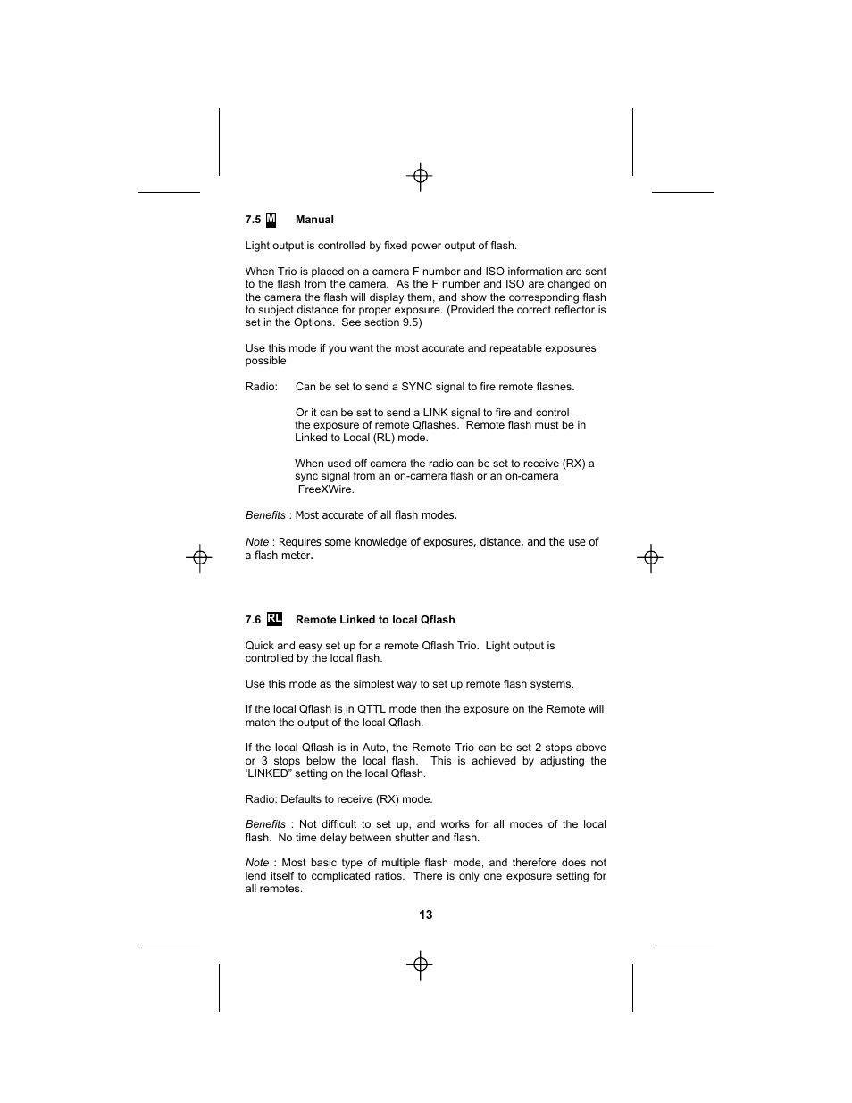 Quantum Instruments Qflash TRIO Basic Flash for Cameras User Manual | Page 15 / 40