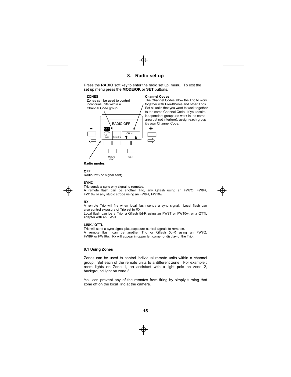 Quantum Instruments Qflash TRIO Basic Flash for Cameras User Manual | Page 17 / 40