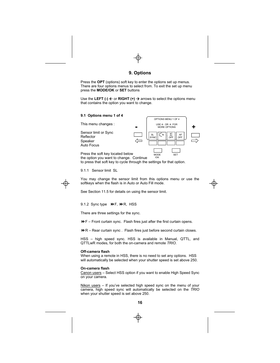 Quantum Instruments Qflash TRIO Basic Flash for Cameras User Manual | Page 18 / 40