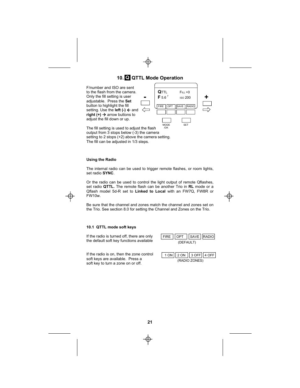 Quantum Instruments Qflash TRIO Basic Flash for Cameras User Manual | Page 23 / 40