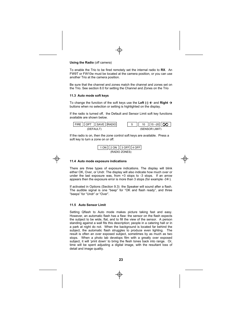 Quantum Instruments Qflash TRIO Basic Flash for Cameras User Manual | Page 25 / 40