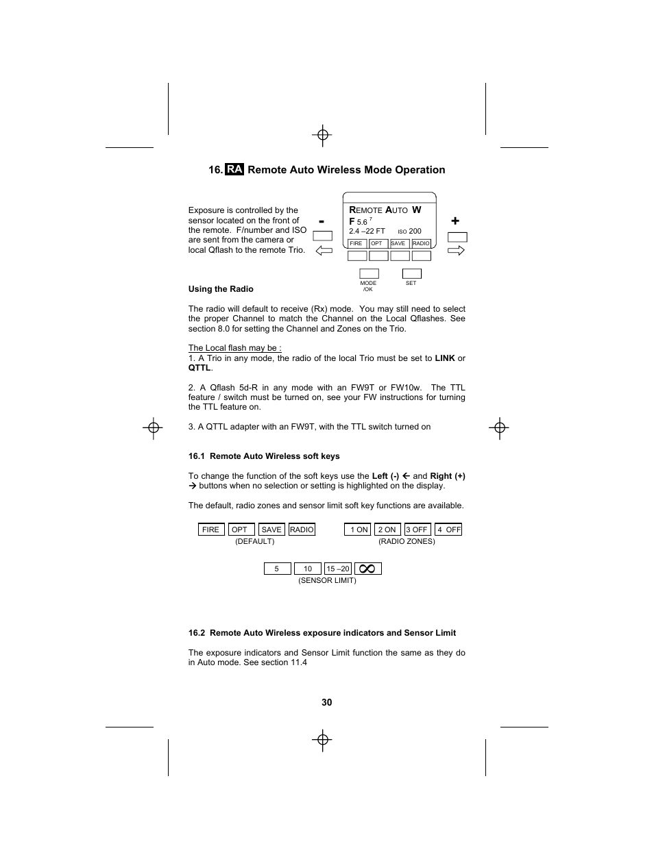 Quantum Instruments Qflash TRIO Basic Flash for Cameras User Manual | Page 32 / 40