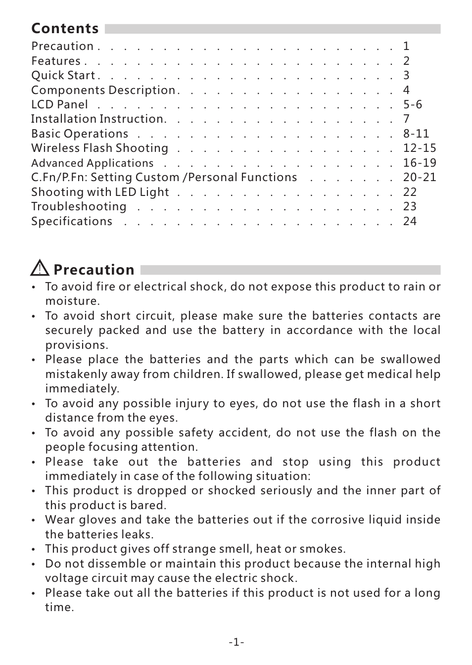 Yongnuo Speedlite YN968EX-RT for Cameras User Manual | Page 3 / 26