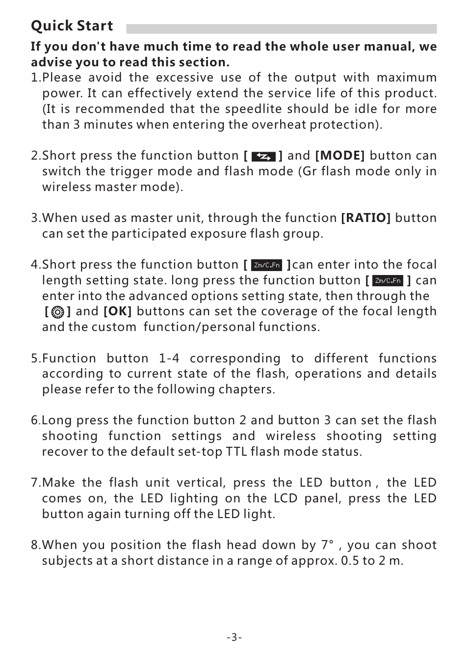 Yongnuo Speedlite YN968EX-RT for Cameras User Manual | Page 5 / 26