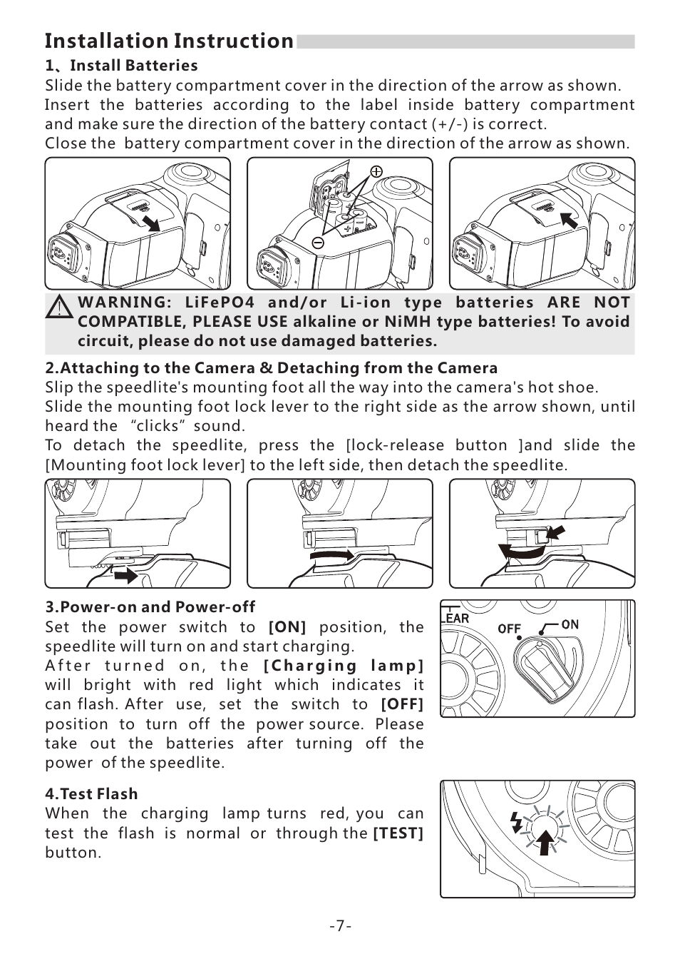 Installation instruction | Yongnuo Speedlite YN968EX-RT for Cameras User Manual | Page 9 / 26