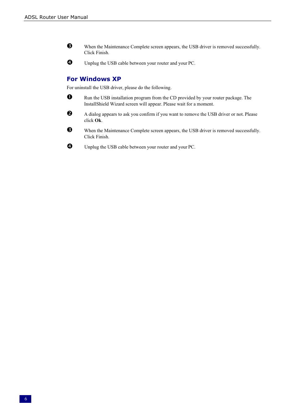 For windows xp | Dynalink RTA230 User Manual | Page 14 / 88