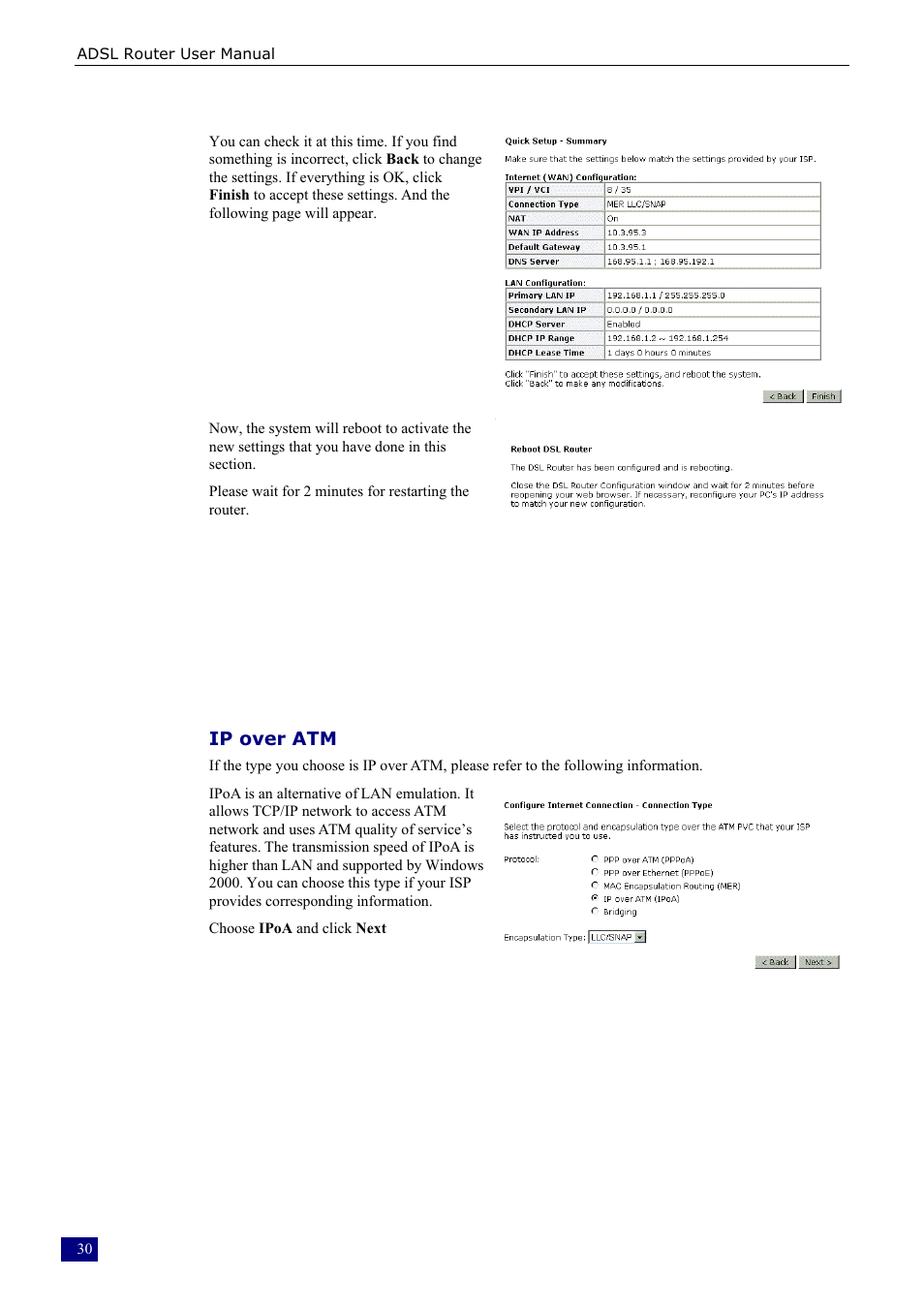 Ip over atm | Dynalink RTA230 User Manual | Page 38 / 88