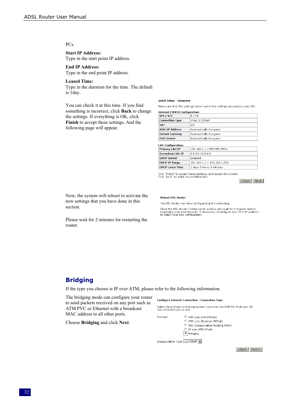 Bridging | Dynalink RTA230 User Manual | Page 40 / 88