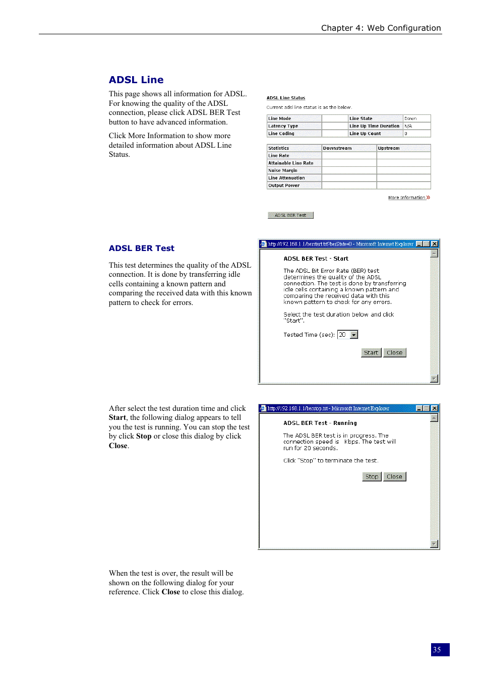 Adsl line | Dynalink RTA230 User Manual | Page 43 / 88