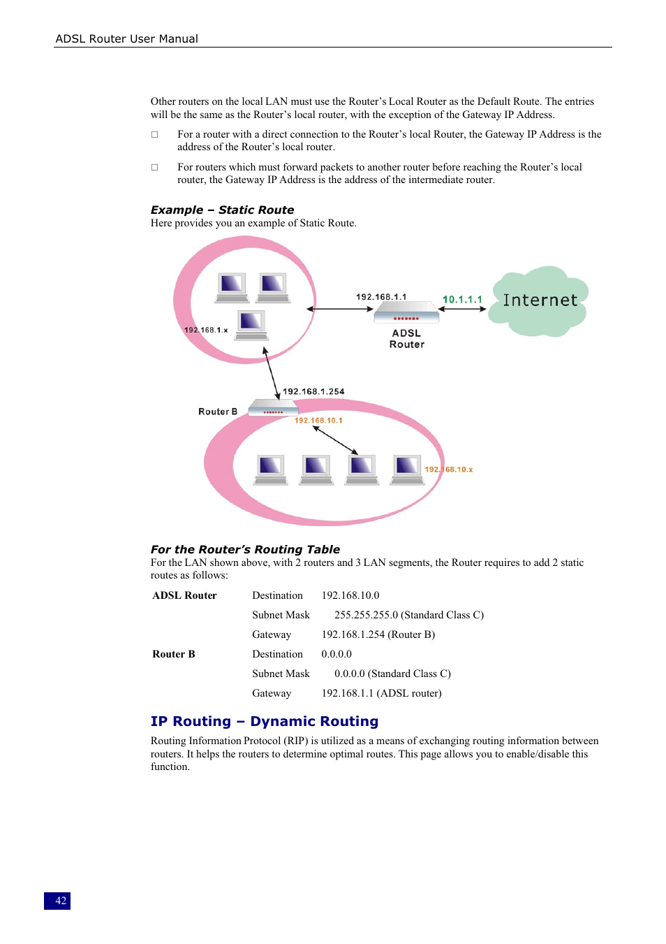 Ip routing – dynamic routing | Dynalink RTA230 User Manual | Page 50 / 88