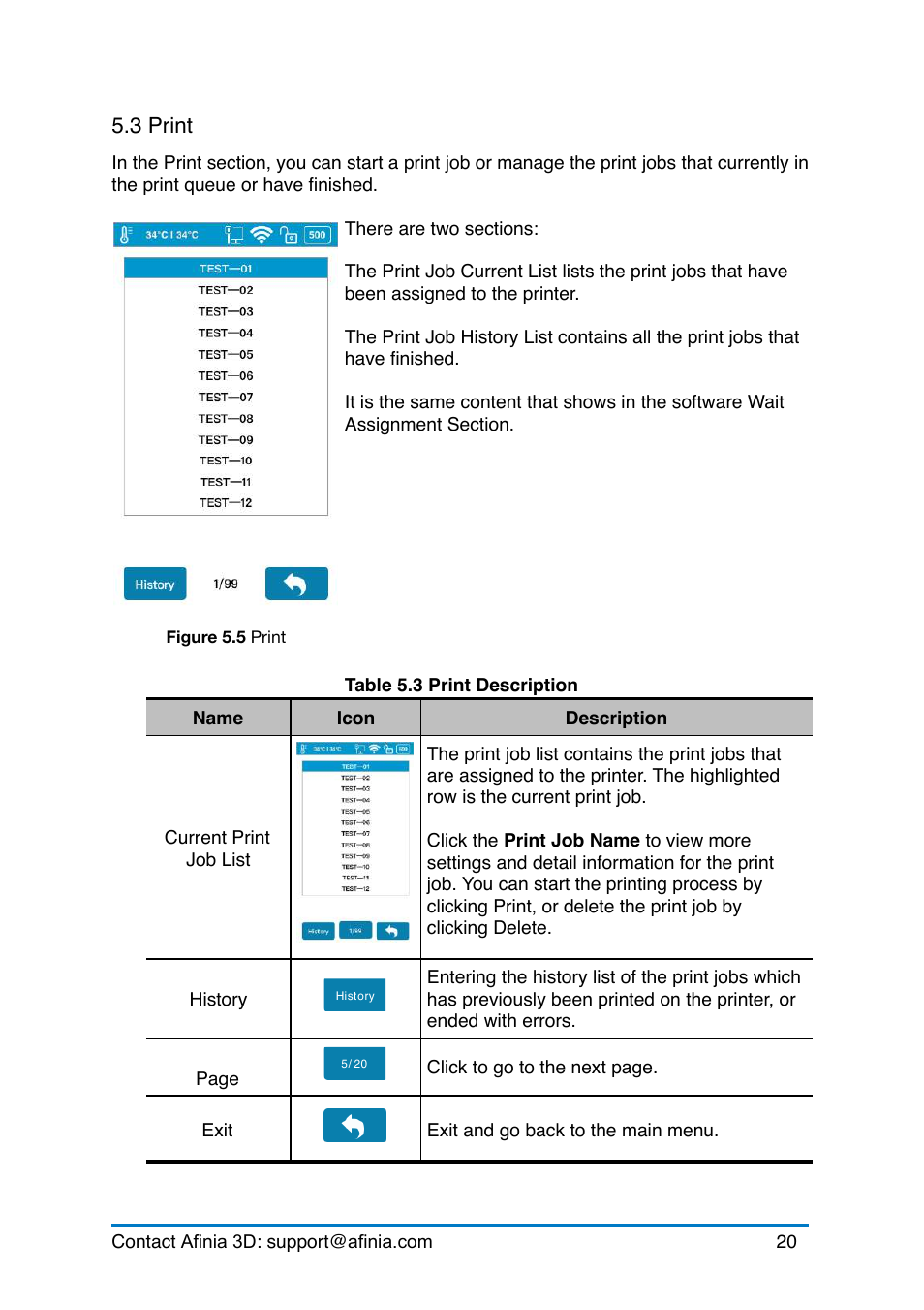 3 print, Rint | Afinia H+1 3D Printer User Manual | Page 21 / 53