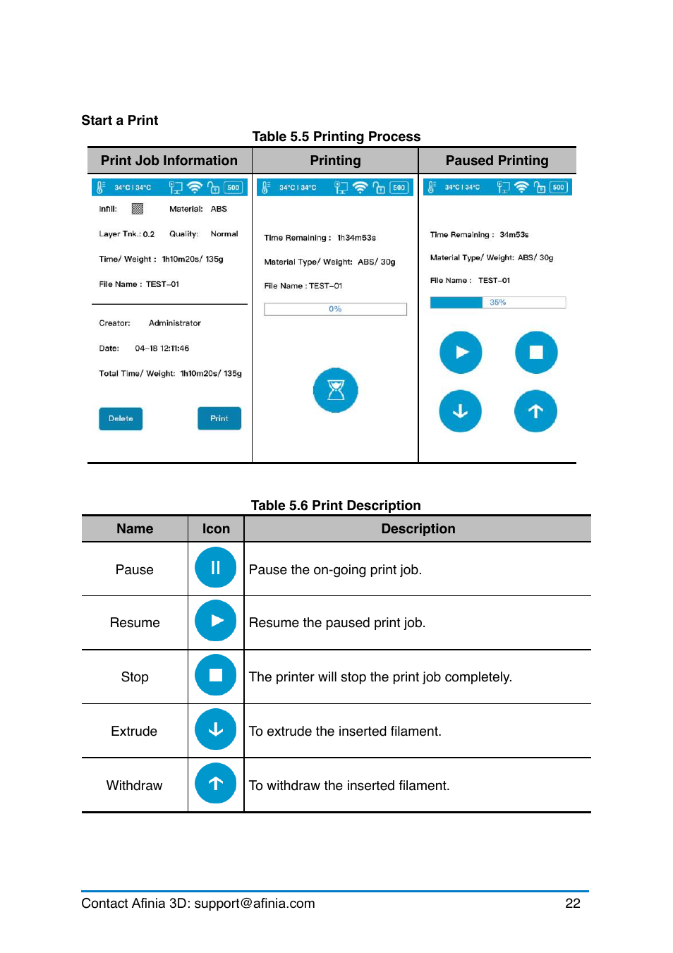 Afinia H+1 3D Printer User Manual | Page 23 / 53