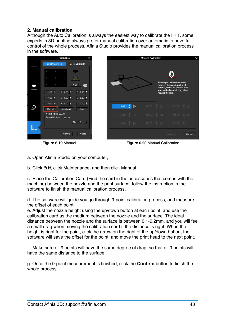 Afinia H+1 3D Printer User Manual | Page 44 / 53