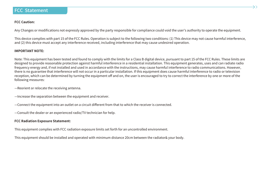 Fcc statement | Creality K1 Max 3D Printer User Manual | Page 24 / 25