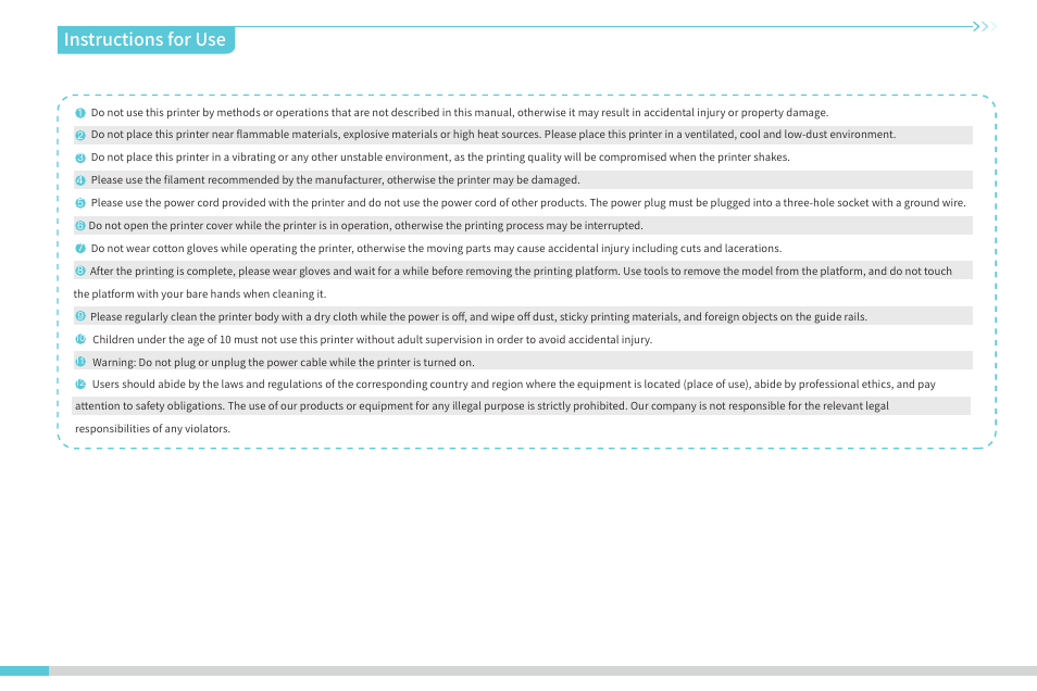 Instructions for use | Creality Halot-One Resin 3D Printer User Manual | Page 3 / 22