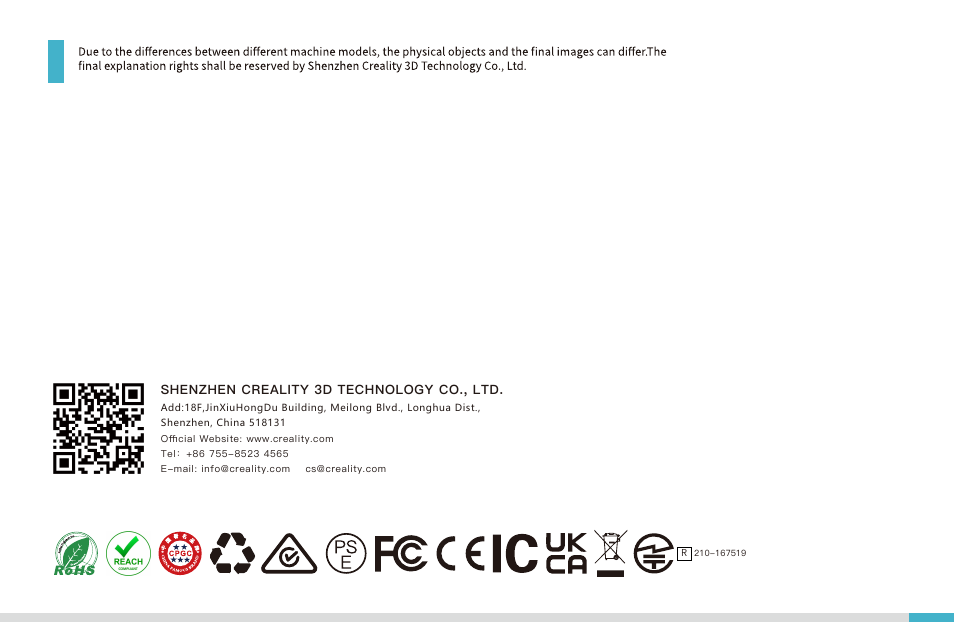 Shenzhen creality 3d technology co., ltd | Creality Halot-Lite Resin 3D Printer User Manual | Page 22 / 22