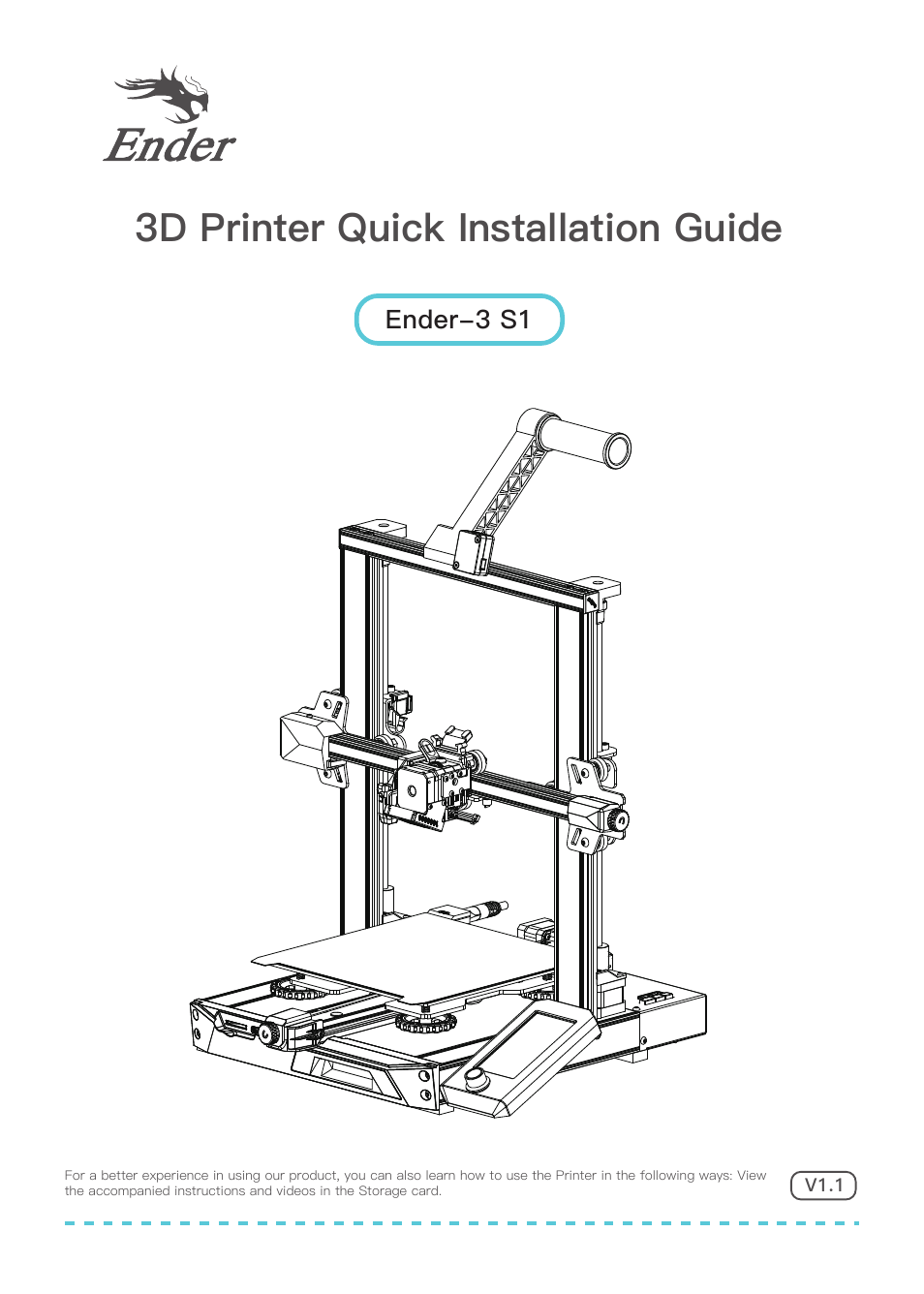 Creality Ender-3 S1 FDM 3D Printer User Manual | 11 pages