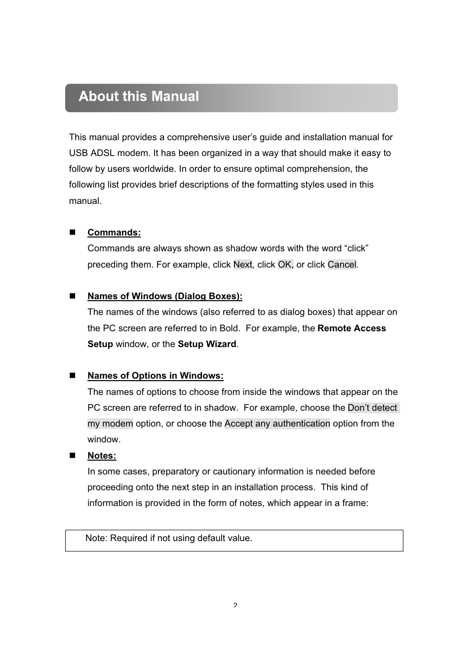About this manual | Dynalink ALE800 User Manual | Page 3 / 30