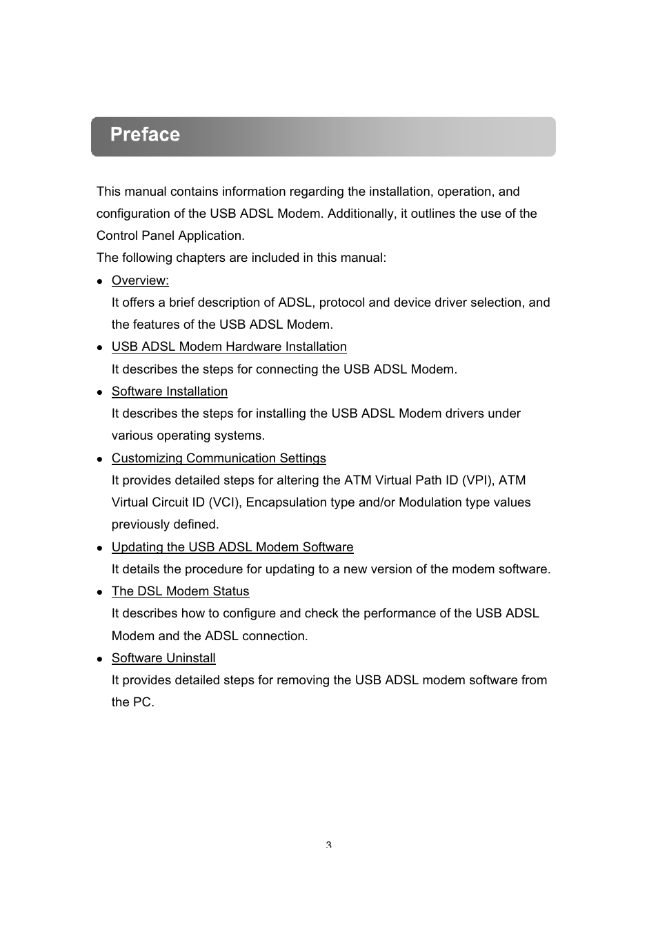 Preface | Dynalink ALE800 User Manual | Page 4 / 30