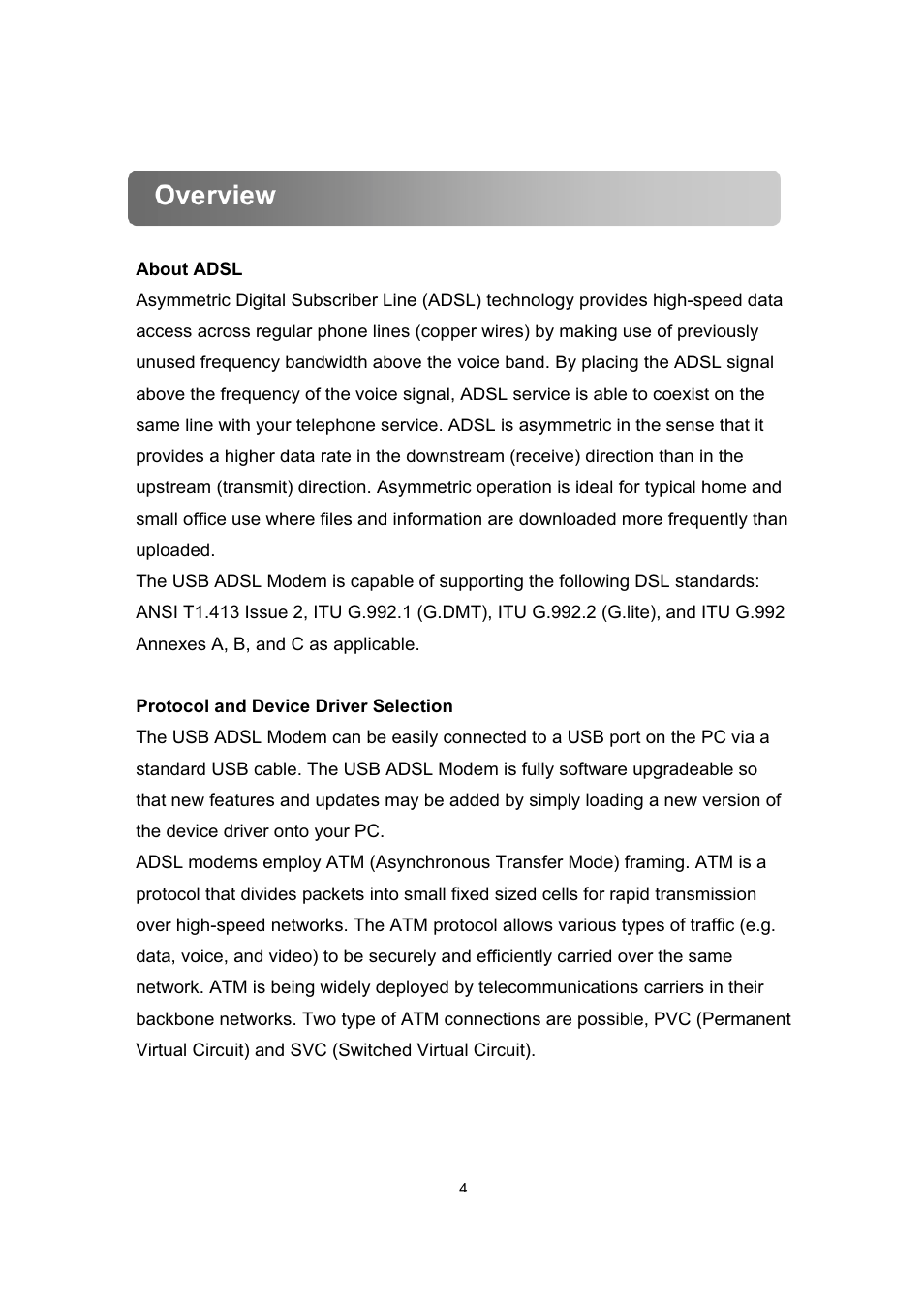 Overview | Dynalink ALE800 User Manual | Page 5 / 30