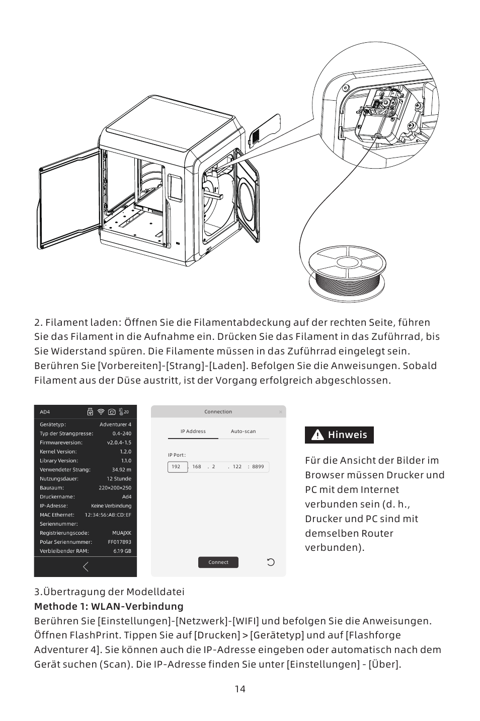 FlashForge Adventurer 4 3D Printer (FFF) User Manual | Page 16 / 28