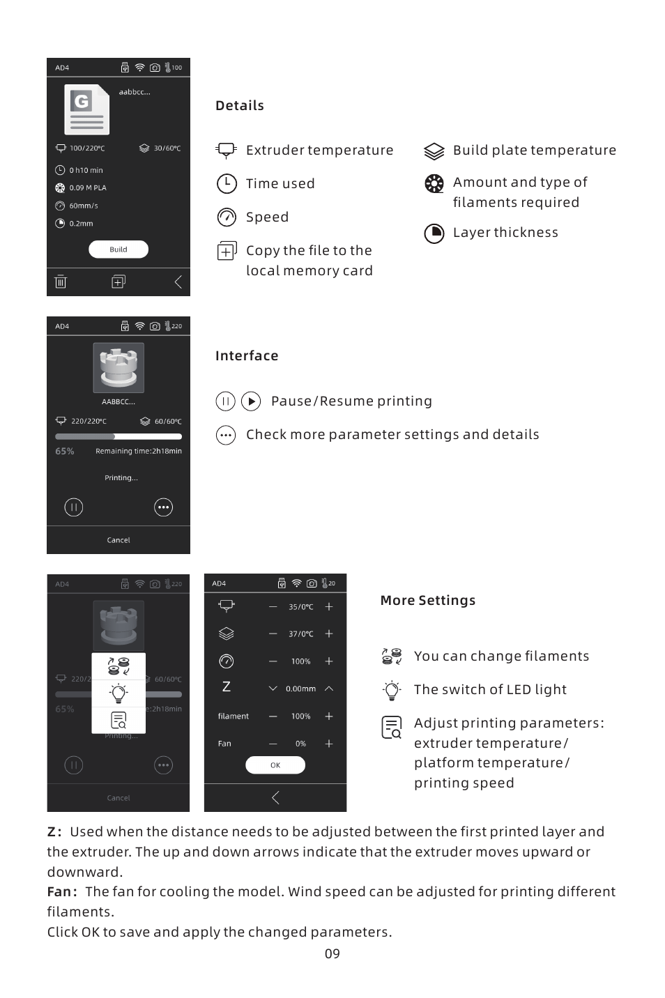 FlashForge Adventurer 4 3D Printer (FFF) User Manual | Page 10 / 52