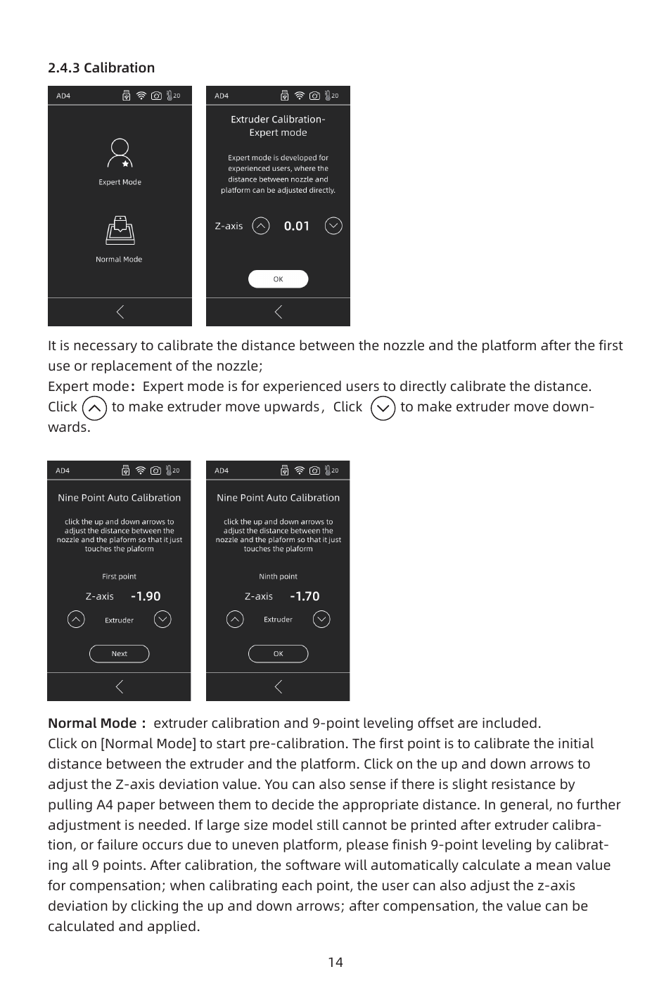 FlashForge Adventurer 4 3D Printer (FFF) User Manual | Page 15 / 52