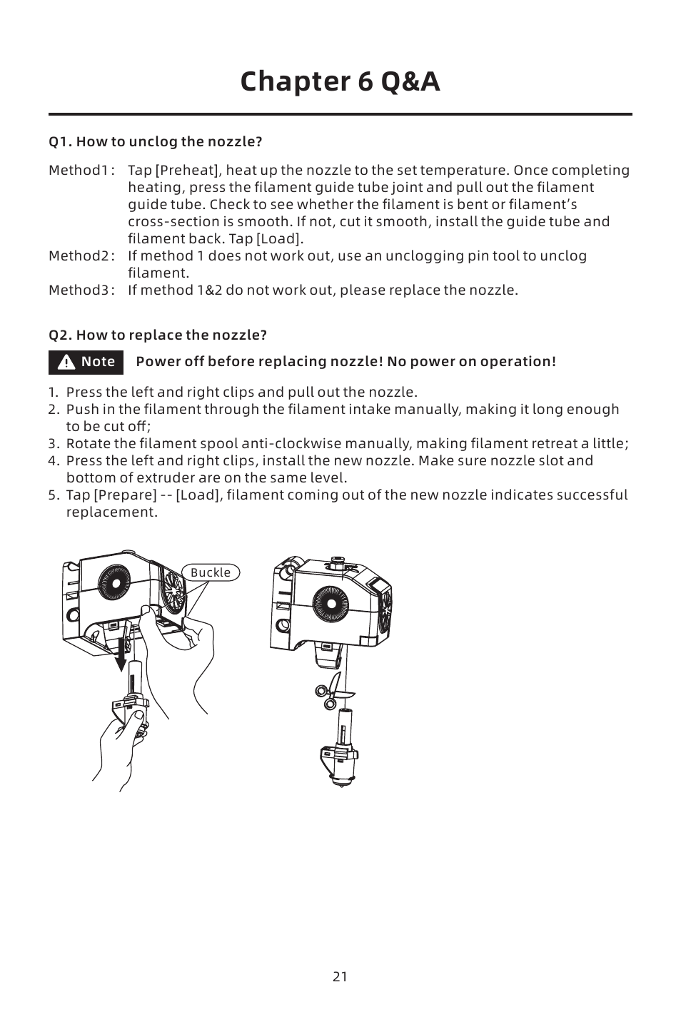 Chapter 6 q&a | FlashForge Adventurer 4 3D Printer (FFF) User Manual | Page 22 / 52